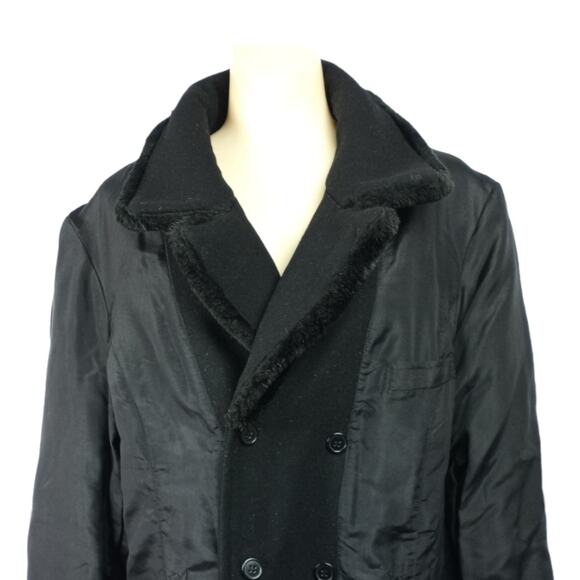 Wool and Silk Reversable Coat with Faux Fur - XL - CAROLINA COLORS - Picture 7 of 10